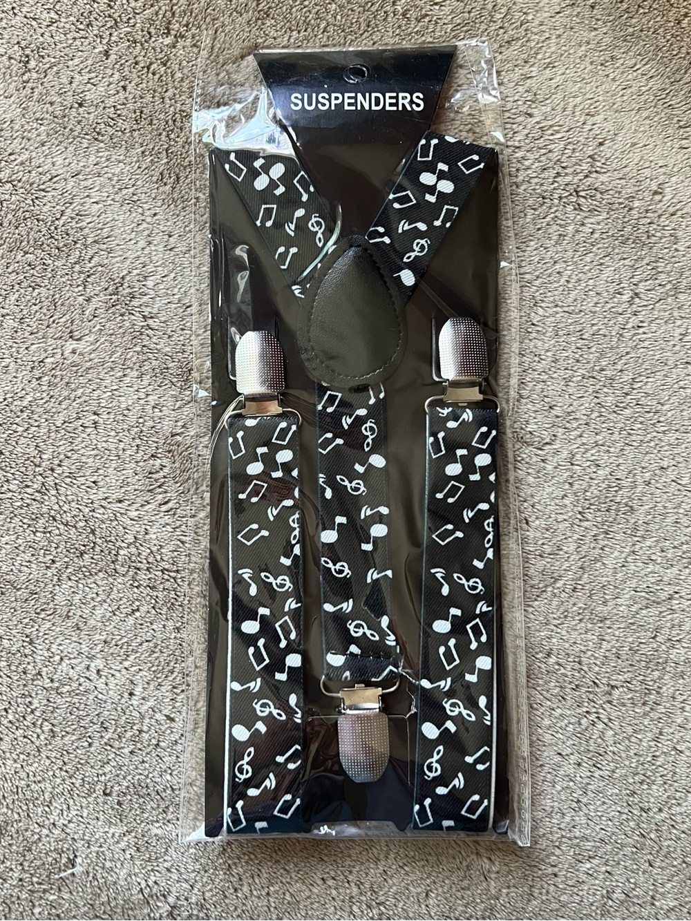 Trilece Kids Boys Girls Toddlers Music Note Y Back Suspenders Musical Symbols